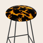 Yellow Amber Tortoiseshell Pattern Stool Gallery Image 2