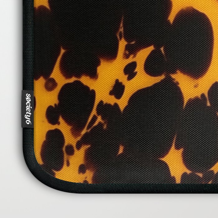 Yellow Amber Tortoiseshell Pattern Laptop Sleeve Gallery Image 3