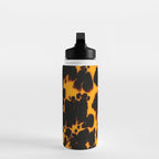 Yellow Amber Tortoiseshell Pattern Water Bottle Gallery Image 3