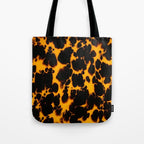 Yellow Amber Tortoiseshell Pattern Tote Bag Gallery Image 1