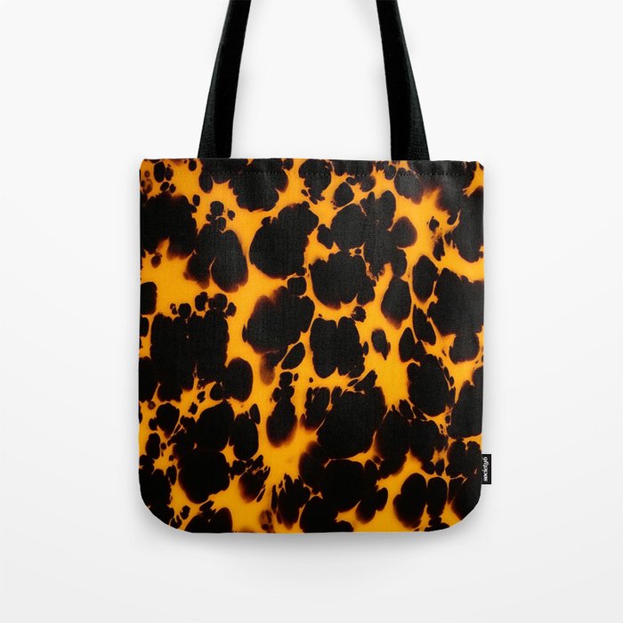 Yellow Amber Tortoiseshell Pattern Tote Bag Gallery Image 1