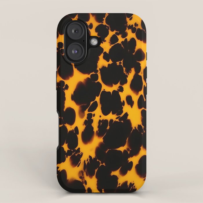 Yellow Amber Tortoiseshell Pattern iPhone Case Gallery Image 1