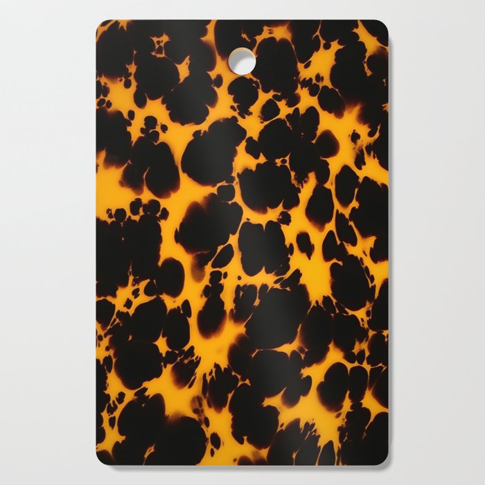 Yellow Amber Tortoiseshell Pattern Cutting Board Gallery Image 1