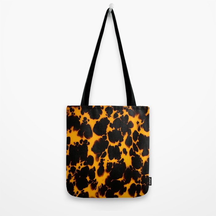 Yellow Amber Tortoiseshell Pattern Tote Bag Gallery Image 2