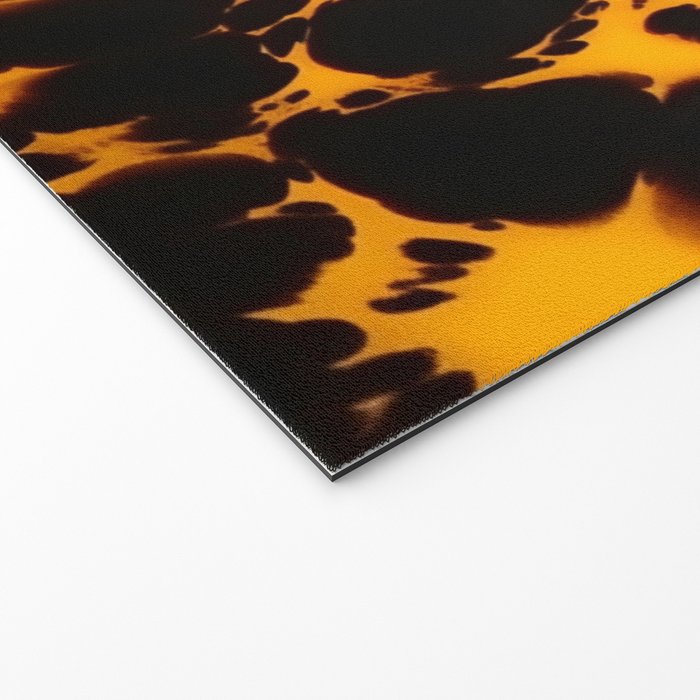 Yellow Amber Tortoiseshell Pattern Welcome Mat Gallery Image 2