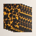 Yellow Amber Tortoiseshell Pattern Wrapping Paper Gallery Image 3