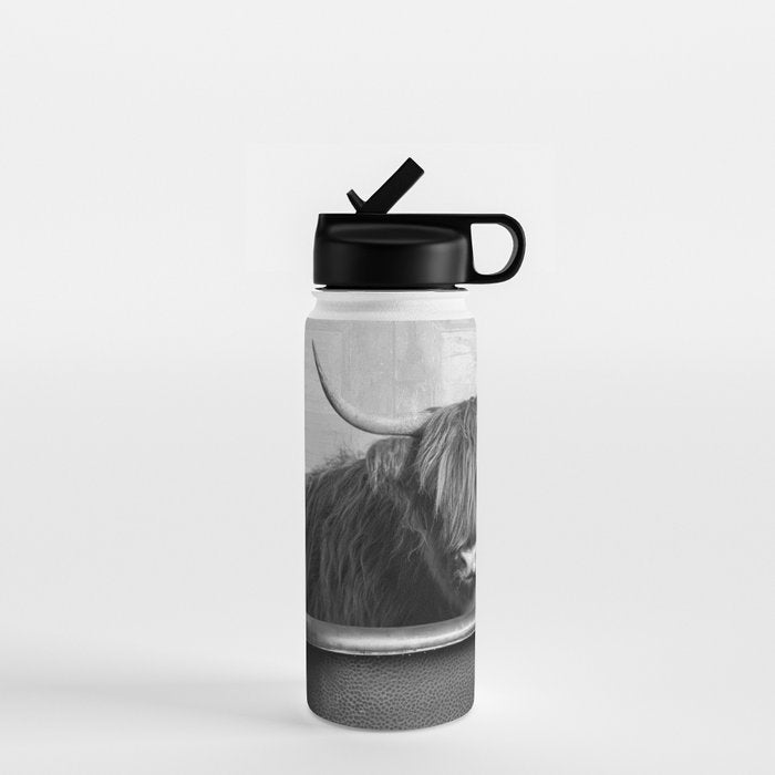 Highland Cow in the Tub Water Bottle Gallery Image 1