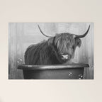 Highland Cow in the Tub Welcome Mat Gallery Image 1