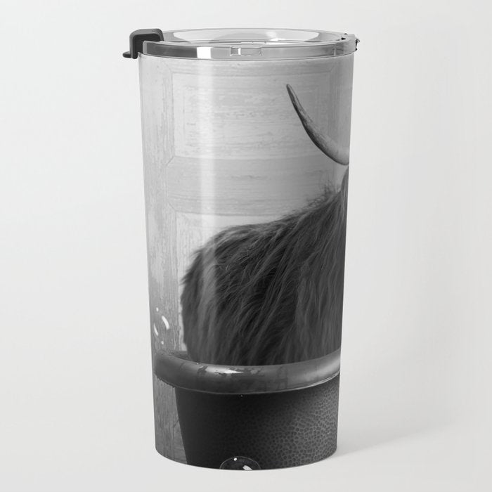 Highland Cow in the Tub Travel Mug Gallery Image 3