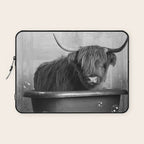 Highland Cow in the Tub Laptop Sleeve Gallery Image 1