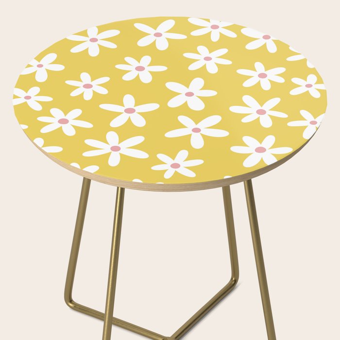 Daisies -- Yellow Side Table Gallery Image 2