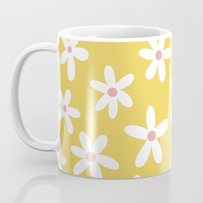 Daisies -- Yellow Coffee Mug Gallery Image 3