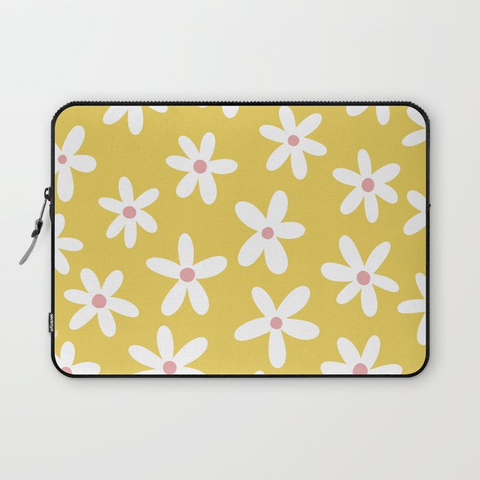 Daisies -- Yellow Laptop Sleeve Gallery Image 1