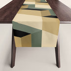 Cuboid Geometric Abstract Shapes Pattern XII Table Runner Gallery Image 1