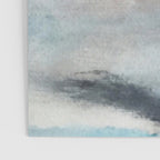 Dawn: a minimal abstract acrylic piece in pink, blues, yellow, and white Poster Gallery Image 3