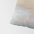 Dawn: a minimal abstract acrylic piece in pink, blues, yellow, and white Pillow Sham Gallery Image 4