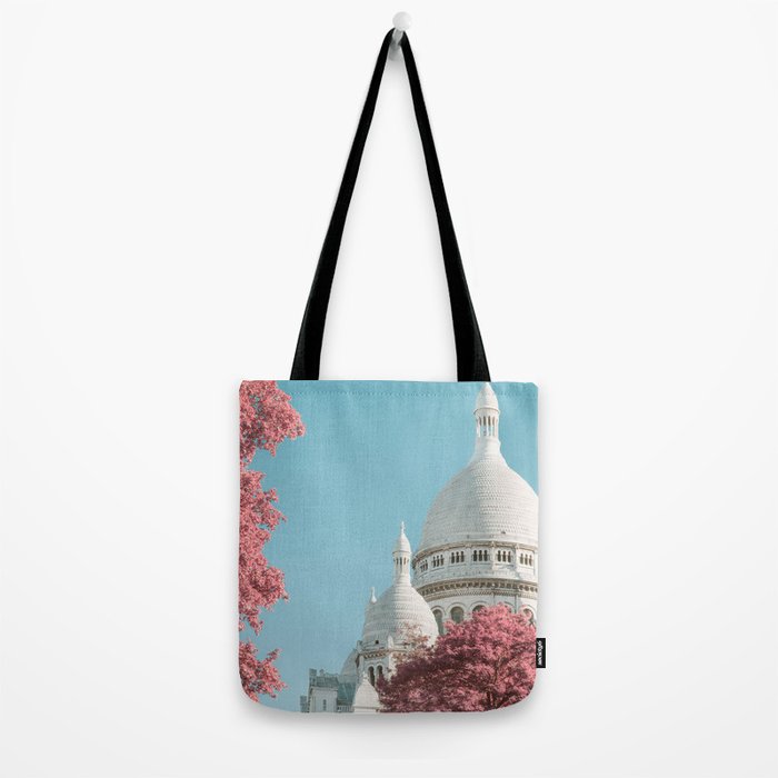 Infra Paris - Sacre Coeur Basilica, Travel Photography Tote Bag Gallery Image 2