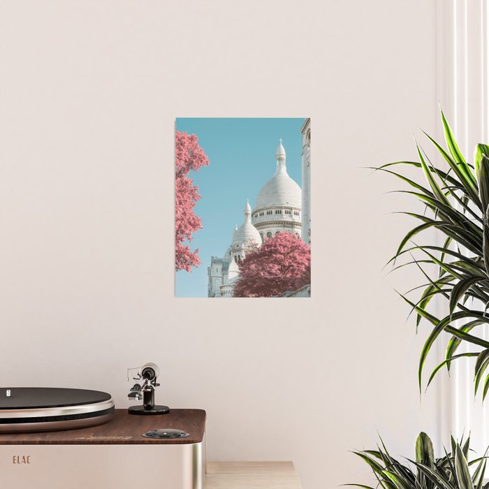 Infra Paris - Sacre Coeur Basilica, Travel Photography Poster Gallery Image 2
