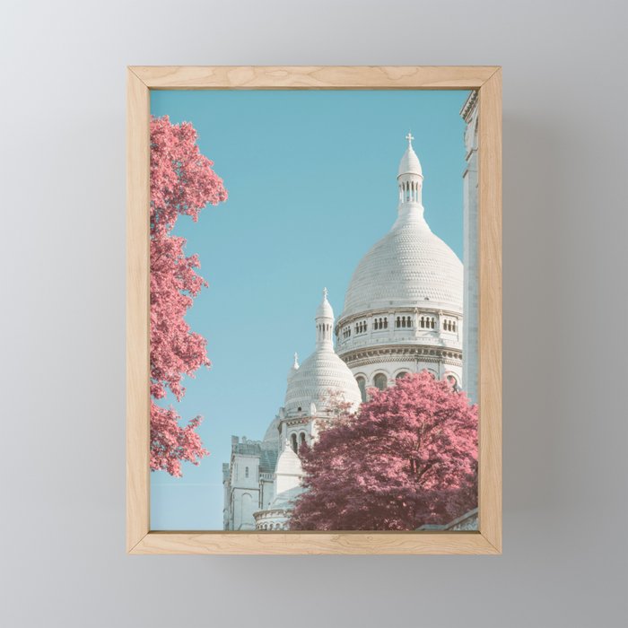 Infra Paris - Sacre Coeur Basilica, Travel Photography Mini Art Print Gallery Image 1