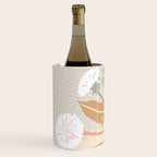 Big flower Dandelion blossom modern illustration rusty terracotta Wine Chiller Gallery Image 2