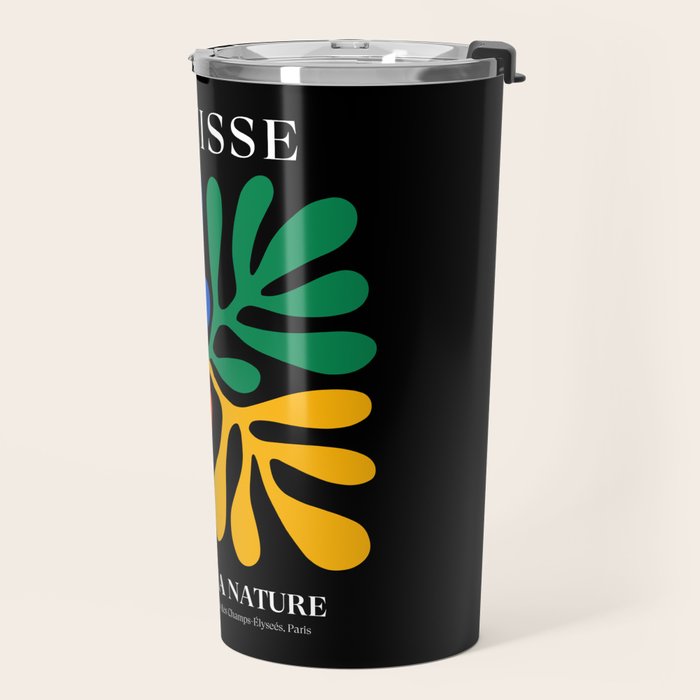 Nature Leaf Cutouts II: Night Edition | Mid-Century Henri Matisse Series Travel Mug Gallery Image 2