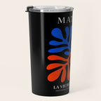 Nature Leaf Cutouts II: Night Edition | Mid-Century Henri Matisse Series Travel Mug Gallery Image 3