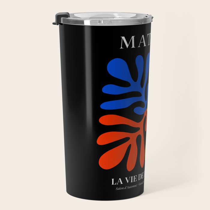 Nature Leaf Cutouts II: Night Edition | Mid-Century Henri Matisse Series Travel Mug Gallery Image 3