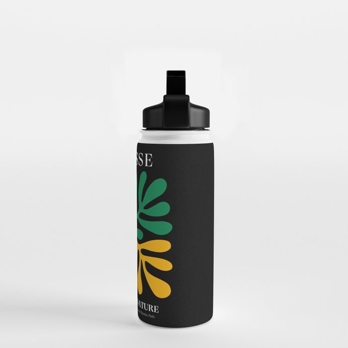 Nature Leaf Cutouts II: Night Edition | Mid-Century Henri Matisse Series Water Bottle Gallery Image 2
