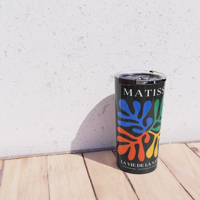 Nature Leaf Cutouts II: Night Edition | Mid-Century Henri Matisse Series Travel Mug Gallery Image 4