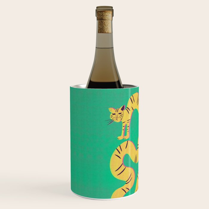 Playful Twisting Tiger Wine Chiller Gallery Image 2