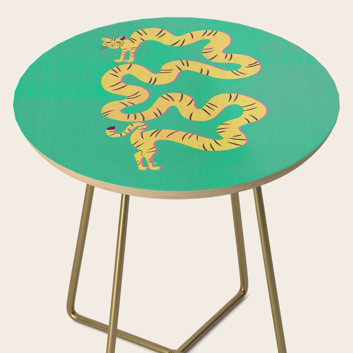 Playful Twisting Tiger Side Table Gallery Image 2
