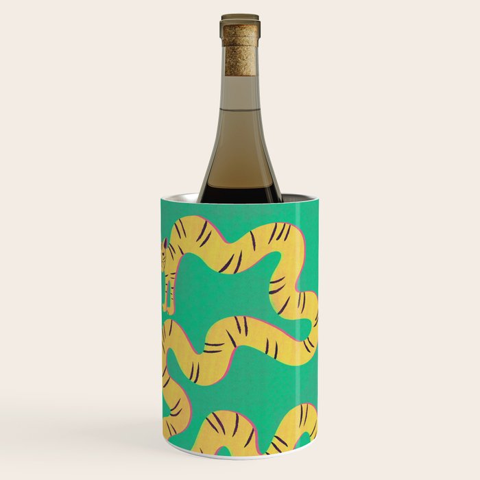Playful Twisting Tiger Wine Chiller Gallery Image 1