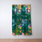 Claude Monet Water Lilies, Monet Nymphéas Window Curtain Gallery Image 3