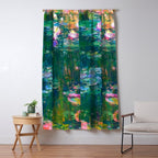 Claude Monet Water Lilies, Monet Nymphéas Window Curtain Gallery Image 5