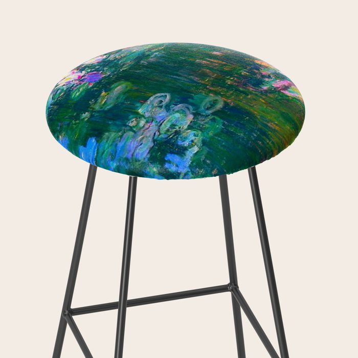 Claude Monet Water Lilies, Monet Nymphéas Stool Gallery Image 2
