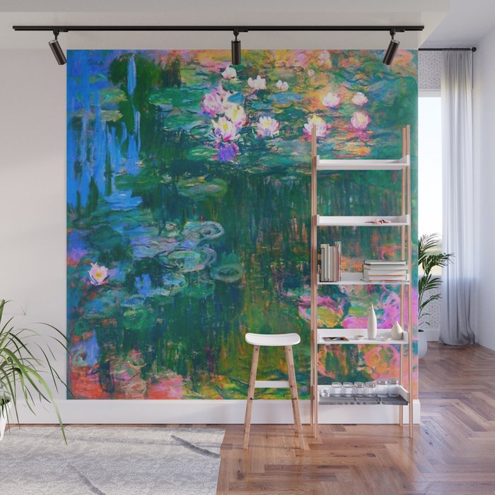 Claude Monet Water Lilies, Monet Nymphéas Wall Mural Gallery Image 1
