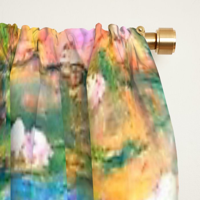Claude Monet Water Lilies, Monet Nymphéas Window Curtain Gallery Image 2