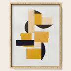 Yellow Abstract Collage Serving Tray Gallery Image 1