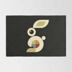 white rabbit modern Rug Gallery Image 2