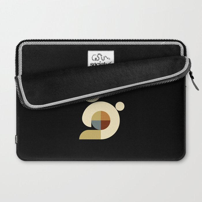 white rabbit modern Laptop Sleeve Gallery Image 2