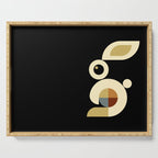 white rabbit modern Serving Tray Gallery Image 1