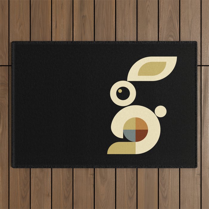 white rabbit modern Outdoor Rug Gallery Image 1