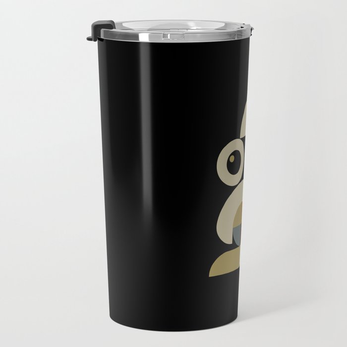 white rabbit modern Travel Mug Gallery Image 3