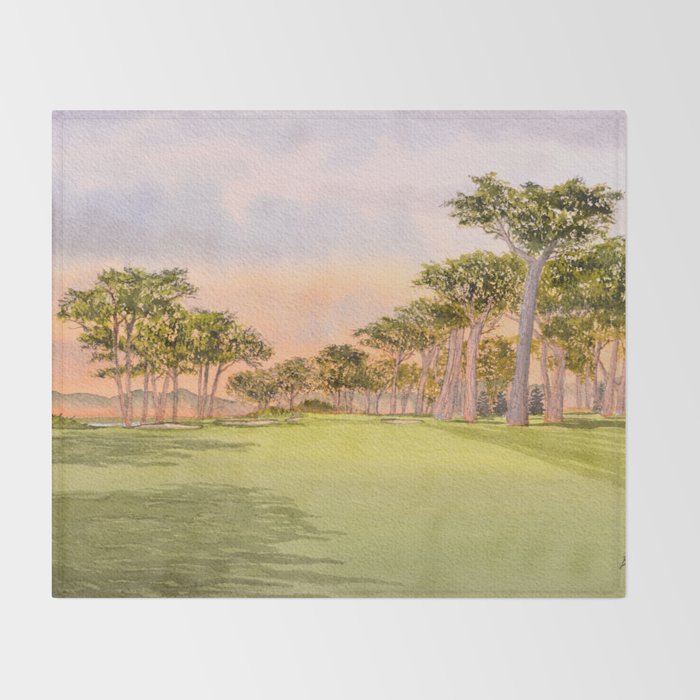 TPC Harding Park Golf Course 16th Hole Throw Blanket Gallery Image 2