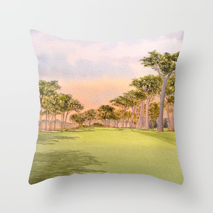 TPC Harding Park Golf Course 16th Hole Throw Pillow Gallery Image 6