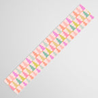 Christmas trees pastel geometric pattern Table Runner Gallery Image 3