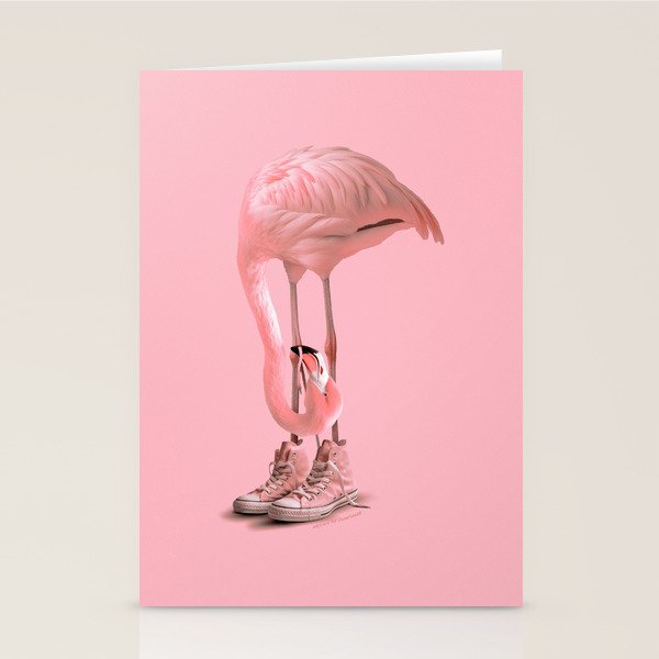 Sneaker Flamingo 2.0 Stationery Card Gallery Image 1