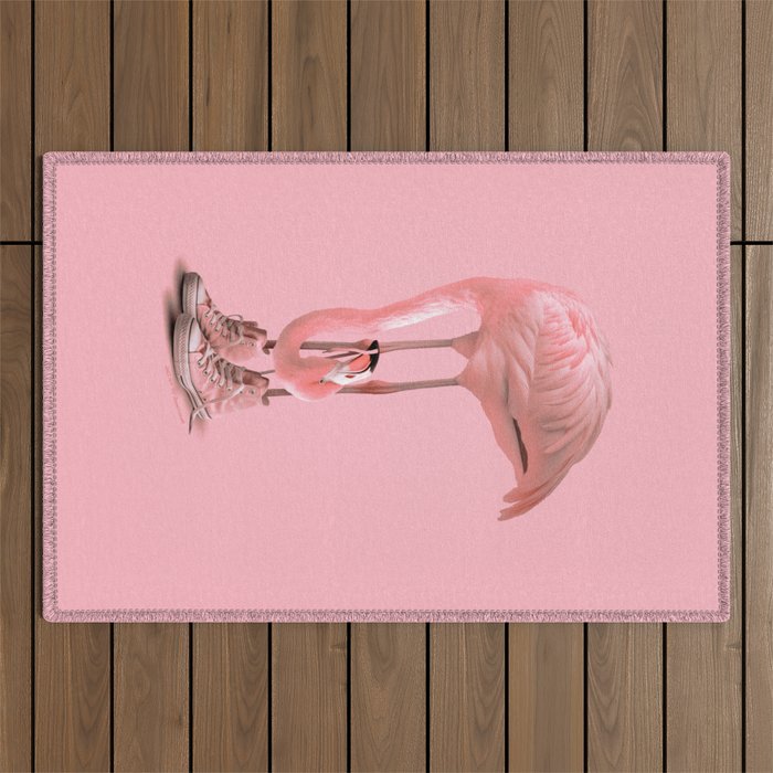 Sneaker Flamingo 2.0 Outdoor Rug Gallery Image 1
