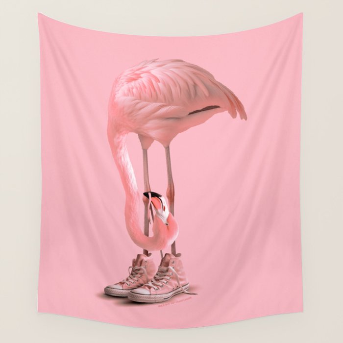 Sneaker Flamingo 2.0 Wall Tapestry Gallery Image 1