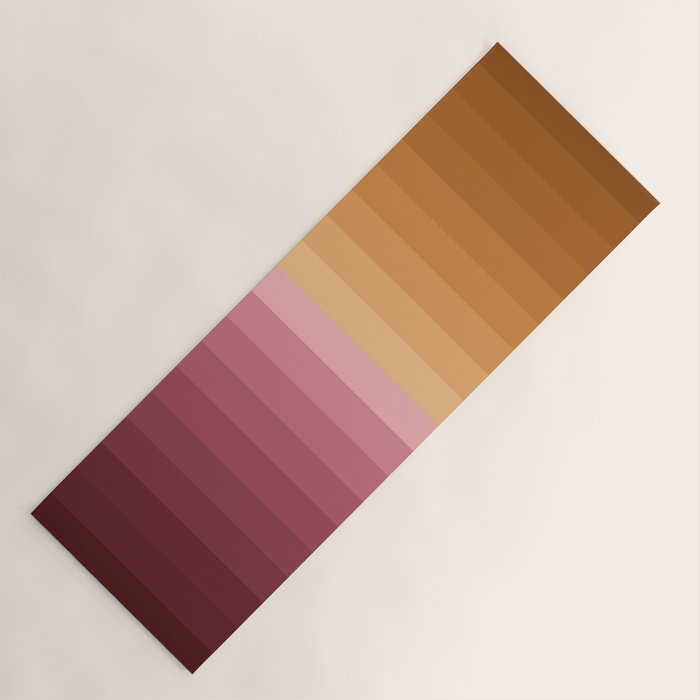Multicolor Stripes XVII Yoga Mat Gallery Image 1